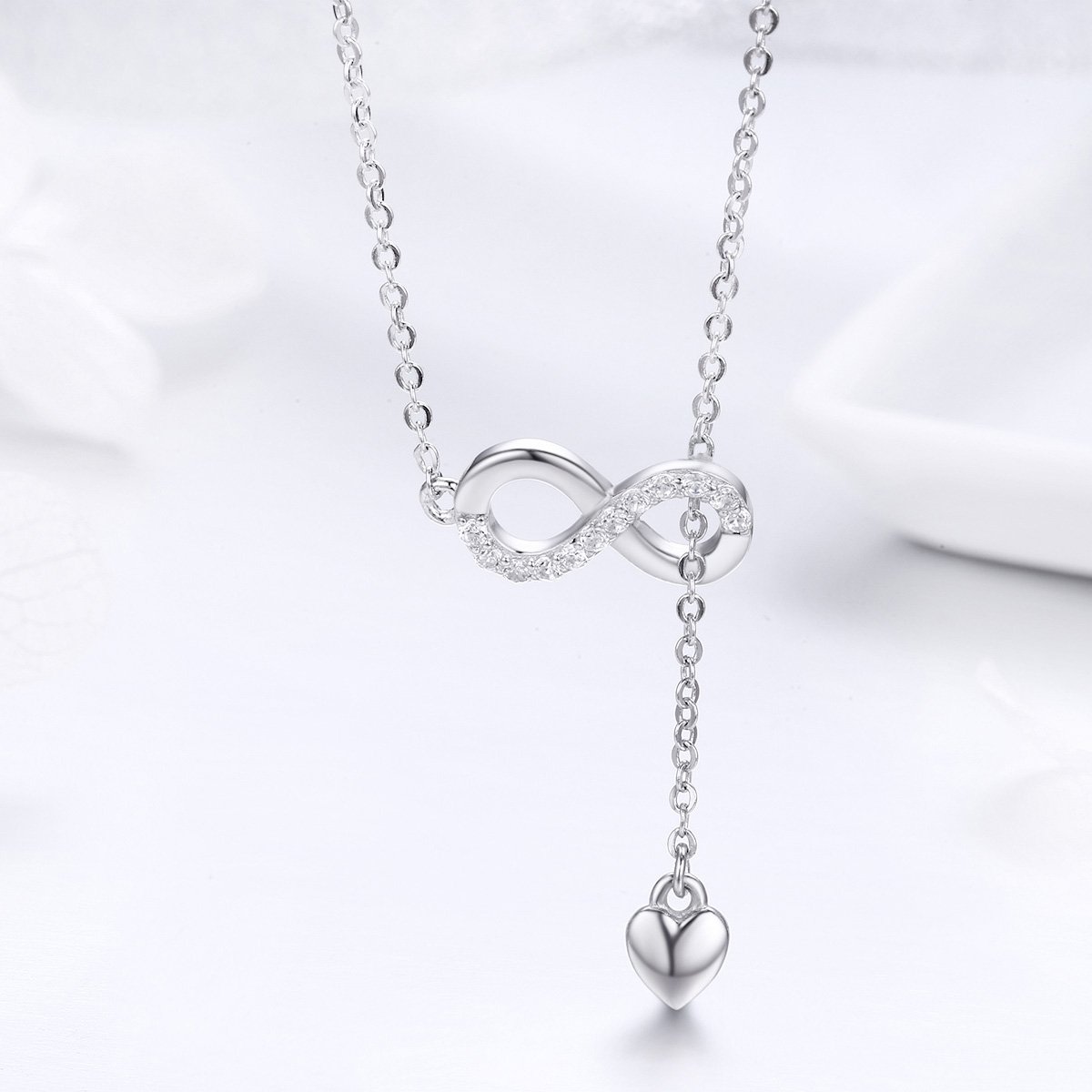 Infinity Of Love 925 Sterling Silver Necklace - Aisllin Jewelry