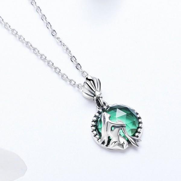 Love of Mermaid 925 Sterling Silver Necklace - Aisllin Jewelry