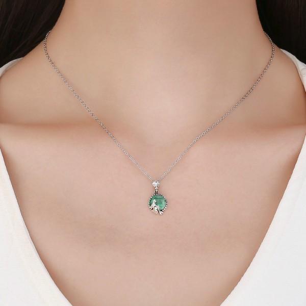 Love of Mermaid 925 Sterling Silver Necklace - Aisllin Jewelry