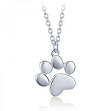 Lovely Dog's Footprints 925 Sterling Silver Necklace - Aisllin Jewelry