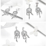 Tree Of Life Dream Catcher 925 Sterling Silver Necklace - Aisllin Jewelry
