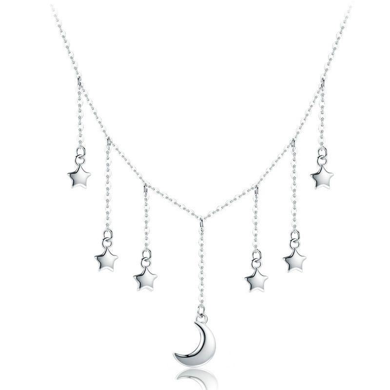 Starry Sky 925 Sterling Silver Necklace - Aisllin Jewelry