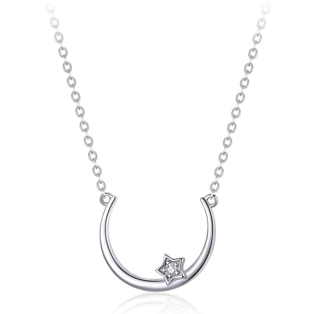 Simple Star 925 Sterling Silver Necklace - Aisllin Jewelry