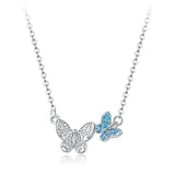 Butterfly 925 Sterling Silver Necklace