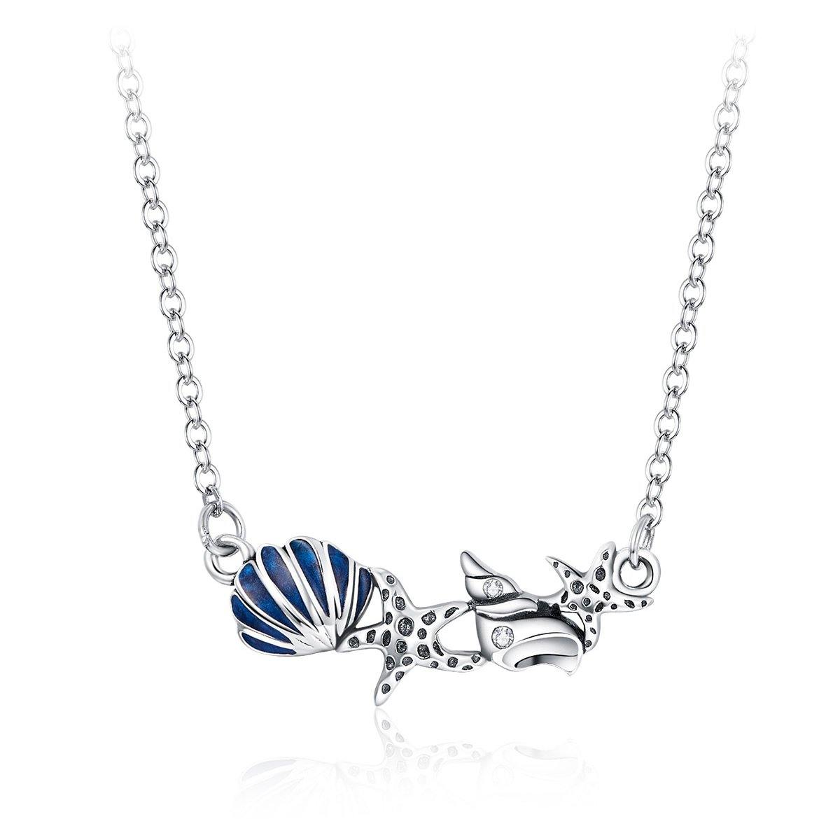Summer Ocean 925 Sterling Silver Necklace - Aisllin Jewelry