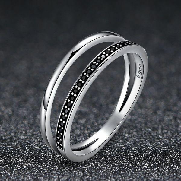 Black Desire 925 Sterling Silver Ring - Aisllin Jewelry