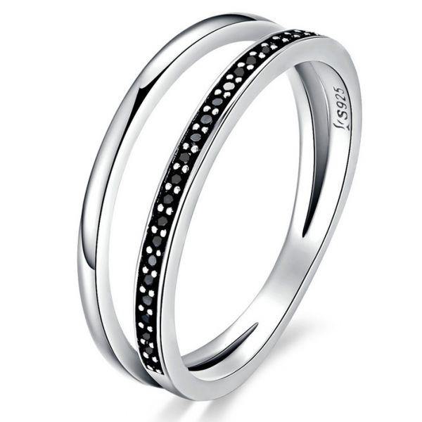 Black Desire 925 Sterling Silver Ring - Aisllin Jewelry