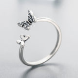 Lovely Butterfly Tale 925 Sterling Silver Ring - Aisllin Jewelry