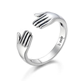 Give Me a Hug 925 Sterling Silver Ring - Aisllin Jewelry
