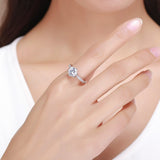 Fine Wedding Princess 925 Sterling Silver Ring - Aisllin Jewelry