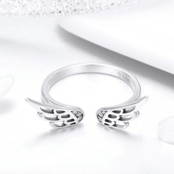 Lovely Angel Wings 925 Sterling Silver Ring - Aisllin Jewelry
