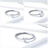 Simple Heart 925 Sterling Silver Ring - Aisllin Jewelry