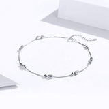 Simple Bracelet Sterling Silver Anklet - Aisllin Jewelry
