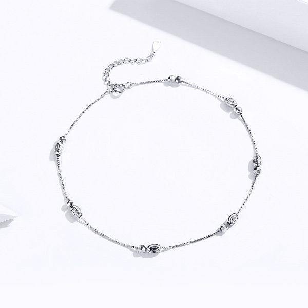 Simple Bracelet Sterling Silver Anklet - Aisllin Jewelry