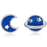 Starmon's Accompany 925 Sterling Silver Earrings - Aisllin Jewelry